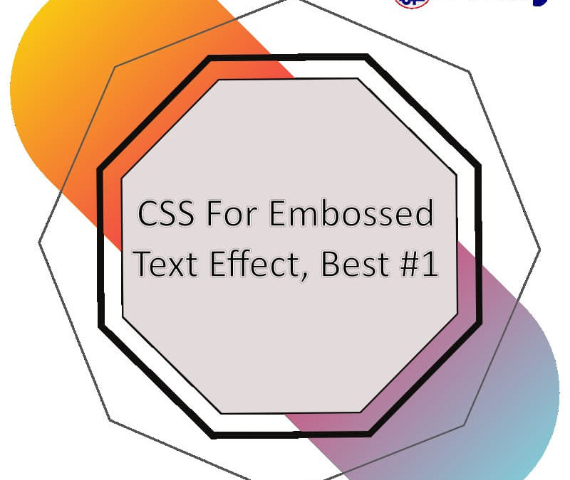 CSS For Embossed Text Effect, Best #1